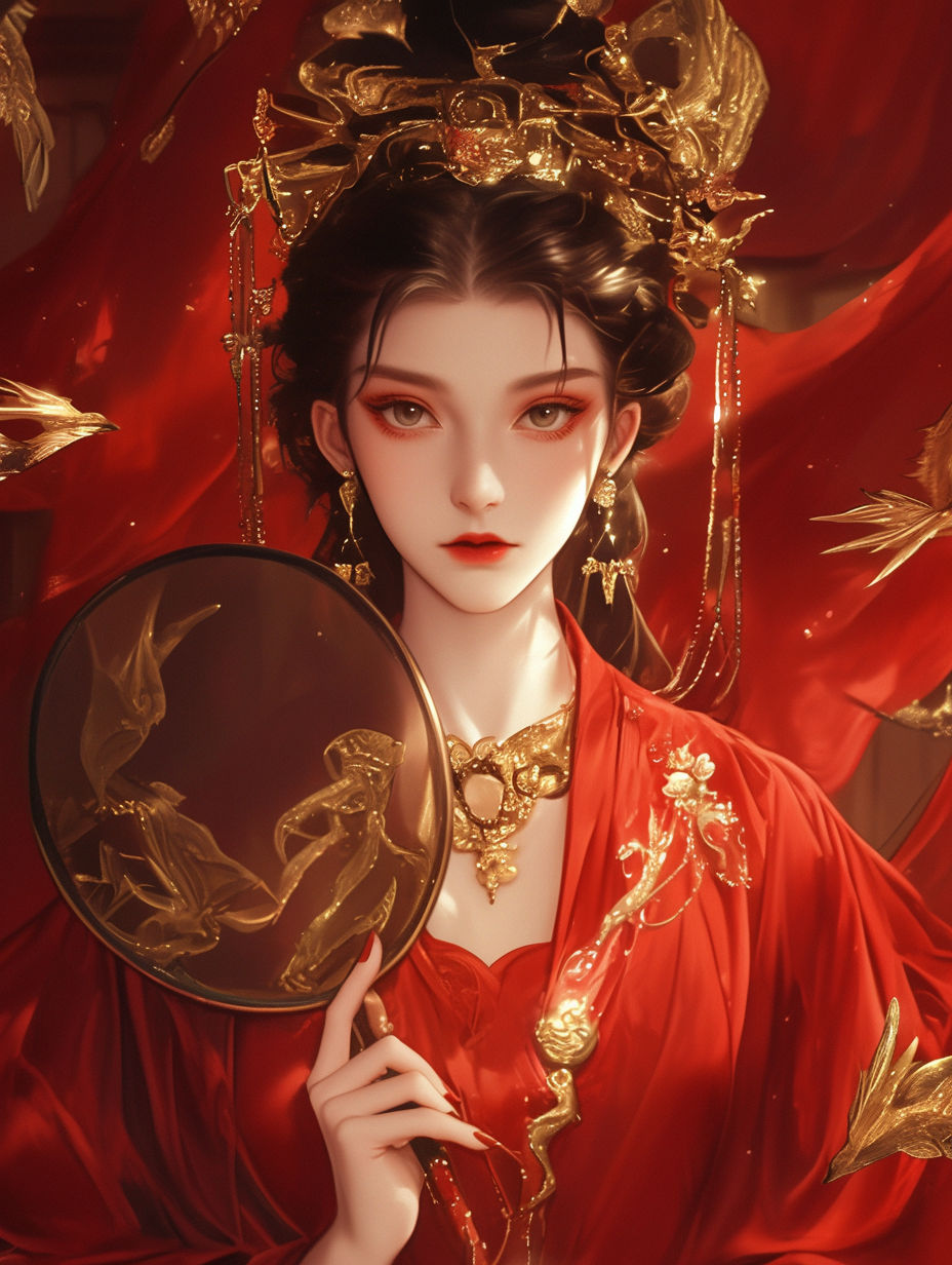 凤袍染面妆